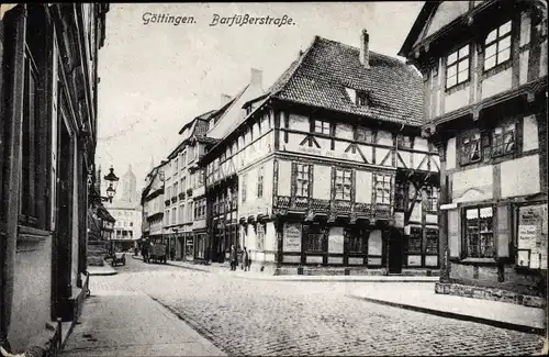 Ak Göttingen in Niedersachsen, Barfüßerstraße