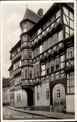 Ak Stolberg im Harz,  Konsistorium