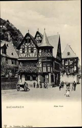 Ak Bacharach am Rhein, Altes Haus, Fachwerkhäuser