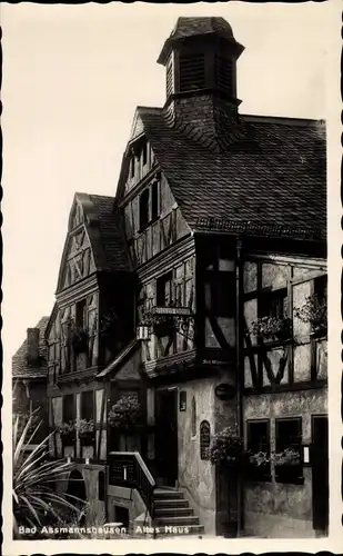 Ak Assmannshausen Rüdesheim am Rhein, Altes Haus