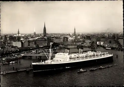 Ak Hamburger Hafen, Schnelldampfer Hanseatic der Hamburg Atlantic Line