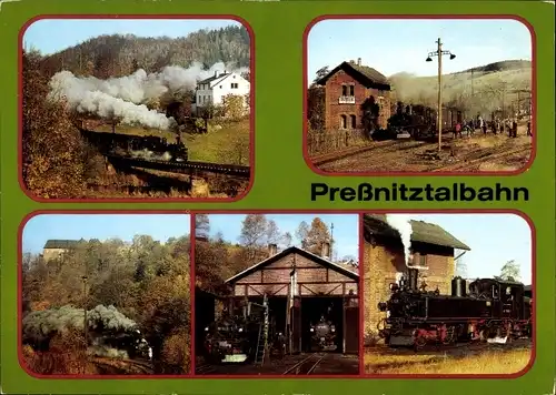 Ak Schmalspurbahn Wolkenstein Jöhstadt, Preßnitztalbahn, Steinbach, Mayer Lokomotive IV K