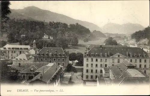 Ak Uriage les Bains Isère, Vue panoramique
