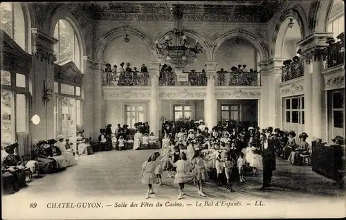 Ak Châtel Guyon Puy de Dôme, Salle des Fetes du Casino, Le Bal d'Enfants