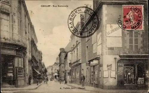 Ak Cholet Maine et Loire, Rue Nationale