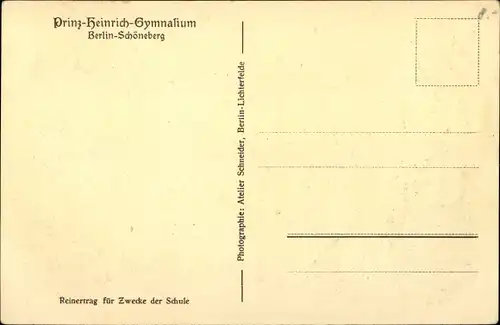 Ak Berlin Schöneberg, Prinz Heinrich Gymnasium, Innenansicht der Turnhalle