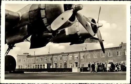 Ak Hansestadt Bremen, Flughafen mit Gaststätte