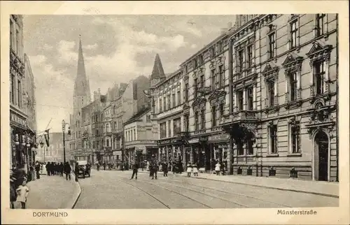 Ak Dortmund im Ruhrgebiet, Münsterstraße