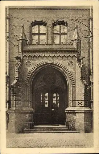 Ak Berlin Schöneberg, Prinz Heinrich Gymnasium, Eingang