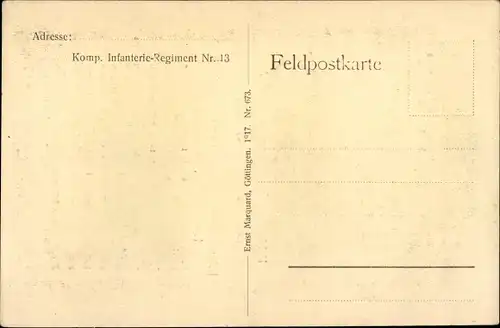 Passepartout Ak Heil und Sieg de, Inf. Rgt. Herwarth von Bittenfeld 1. Westf. Nr. 13, Wilhelm II