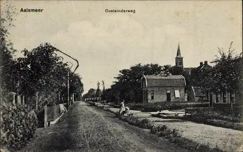 Ak Aalsmeer Nordholland Niederlande, Oosteinderweg