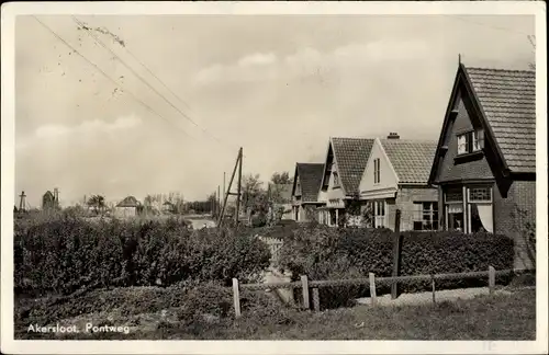 Ak Akersloot Nordholland Niederlande, Pontweg