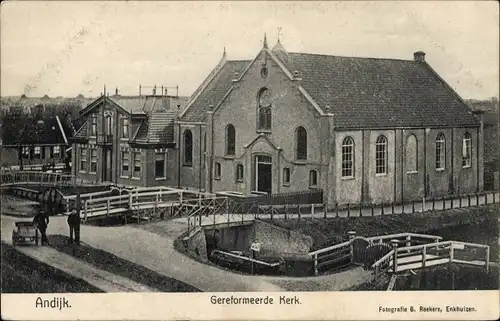 Ak Andijk Medemblik Nordholland Niederlande, Gereformeerde Kerk