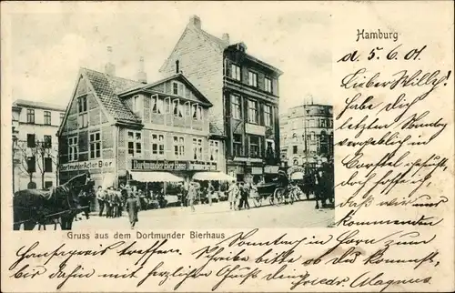 Ak Hamburg Mitte Altstadt, Dortmunder Bierhaus