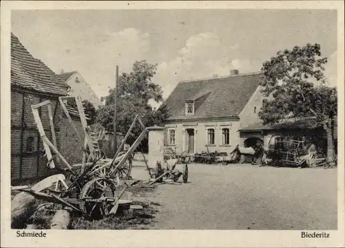 Ak Biederitz in Sachsen Anhalt, Schmiede