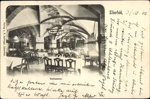 Ak Elberfeld Wuppertal, Ratskeller