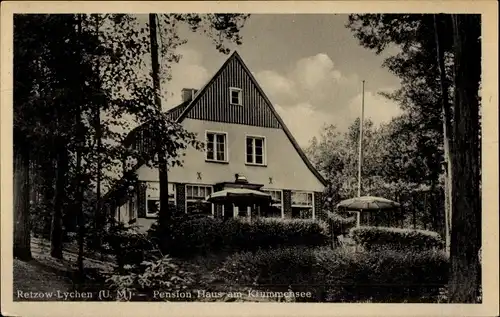 Ak Retzow Lychen in der Uckermark, Pension Haus am Krummensee