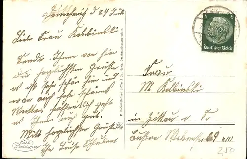 Ak Meerane in Sachsen, Totalansicht