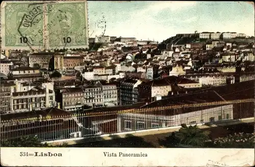 Ak Lisboa Lissabon Portugal, Vista Panoramica