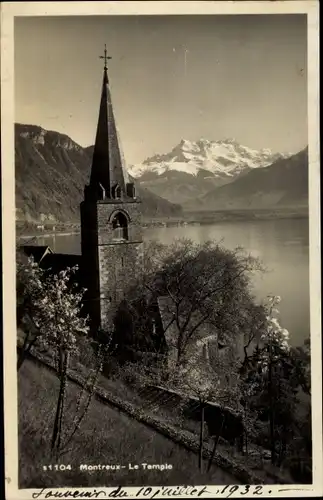 Ak Montreux Kanton Waadt Schweiz, Le Temple