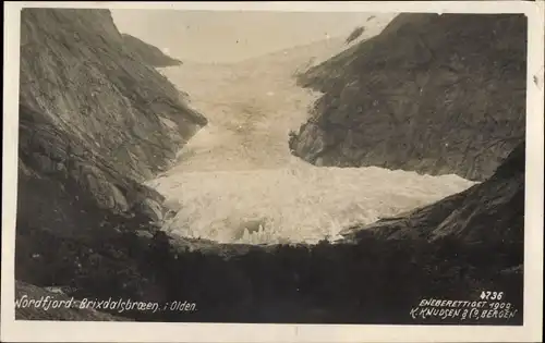 Ak Olden Norwegen, Nordfjord, Briksdalsbreen