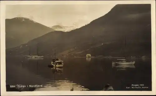 Ak Olden i Nordfjord Norwegen, Bootspartie