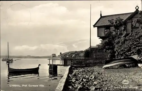 Ak Lysekil Schweden, Prof. Curmans villa