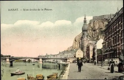 Ak Dinant Wallonien Namur, Rive droite de la Meuse