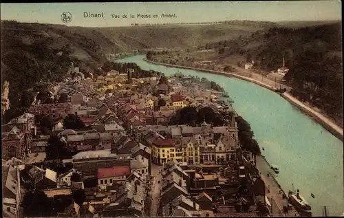 Ak Dinant Wallonien Namur, Vue de la Meuse en Amont