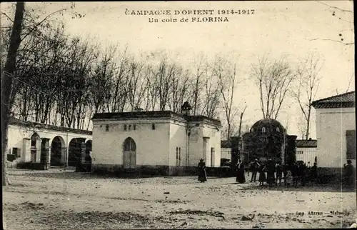 Ak Florina Griechenland, Un Coin de Florina, Ortsansicht, Campagne d'Orient 1914-1918
