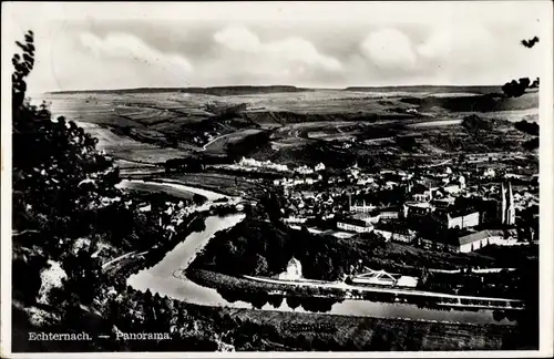 Ak Echternach Luxemburg, Panorama