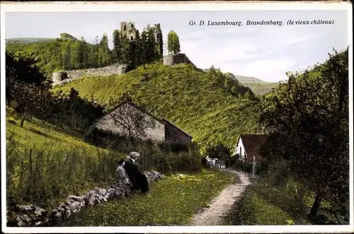 Ak Luxemburg Luxembourg, Brandenburg, le vieux chateau