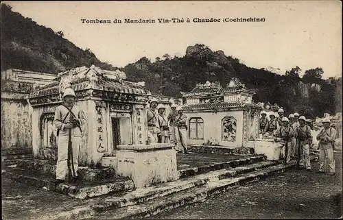 Ak Chaudoc Cochinchine Vietnam, Tombeau du Mandarin Vin Thé
