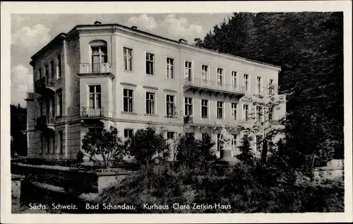 Ak Bad Schandau an der Elbe, Kurhaus Clara Zetkin Haus