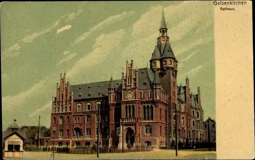 Ak Gelsenkirchen im Ruhrgebiet, Rathaus