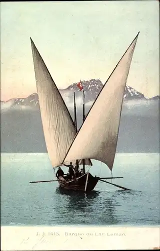 Ak Genf Kanton Schweiz, Barque du Lac Leman