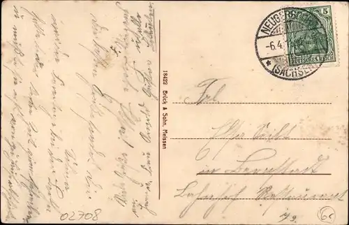 Ak Löbau in Sachsen, Teilansicht der Stadt, Kirche