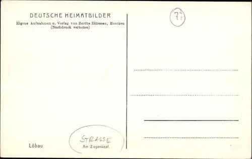 Ak Löbau Sachsen, Am Ziegenkopf