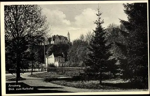 Ak Arnsberg im Hochsauerlandkreis, Blick zum Kurhotel