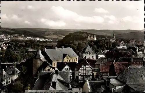 Ak Arnsberg im Hochsauerlandkreis, Blick von der Altstadt auf Kurhotel und Propsteikirche