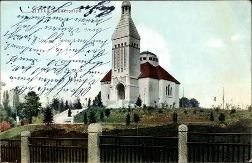 Ak Zittau in der Oberlausitz, Krematorium