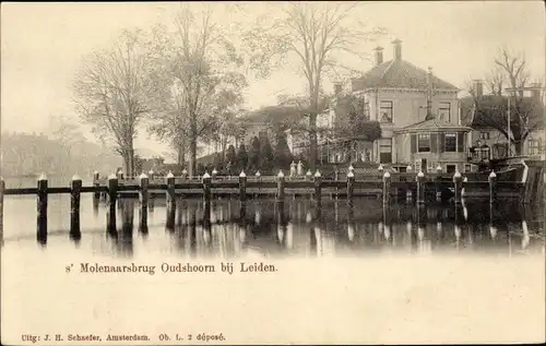 Ak Oudshoorn Südholland Niederlande, 's Molenaarsbrug