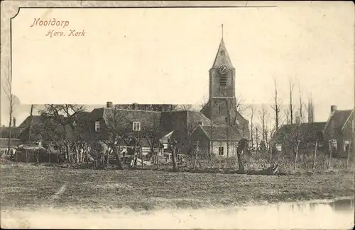 Ak Nootdorp Südholland Niederlande, Herv. Kerk