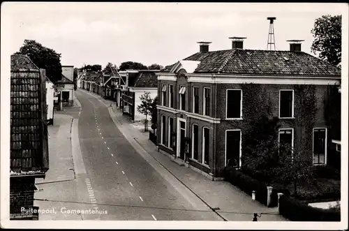 Ak Buitenpost Achtkarspelen Friesland Niederlande, Gemeentehuis