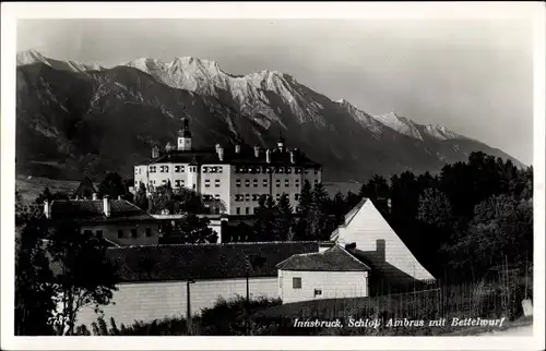 Ak Innsbruck in Tirol, Schloss Ambras mit Bettelwurf