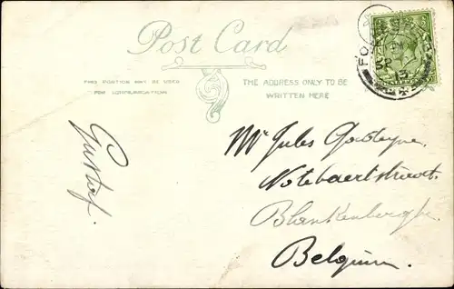 Ak Folkestone Kent England, Harbour