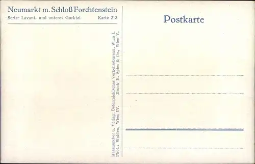 Ak Neumarkt in der Steiermark, Schloss Forchtenstein