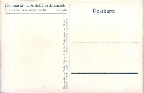 Ak Neumarkt in der Steiermark, Schloss Forchtenstein