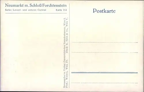 Ak Neumarkt in der Steiermark, Schloss Forchtenstein