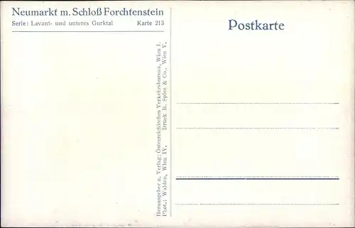 Ak Neumarkt in der Steiermark, Schloss Forchtenstein